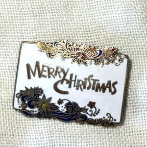 Merry Christmas Enemal Brooch / pin by Cenennia
